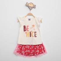 Conjunto Infantil Blusa/ Saia Kiko & Kika Floral Menina - Kiko &Kika