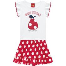 Conjunto Infantil Blusa + Saia Kyly 112589 Conjunto Infantil Blusa + Saia Kyly 112589
