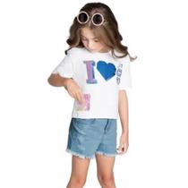 Conjunto Infantil Blusa Short 85473 - Malwee Carinhoso