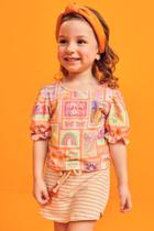 Conjunto Infantil Blusa + Shorts infanti 67701