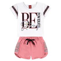 Conjunto Infantil Blusa + Shorts Kyly 111175 Conjunto Infantil Blusa + Shorts Kyly 111175