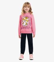 Conjunto Infantil Blusão Com Calça Rovi Kids Rosa - Rovitex Kids Conjunto Infantil Blusão Com Calça Rovi Kids Rosa - Rovitex Kids