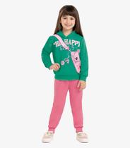 Conjunto Infantil Blusão Com Calça Rovi Kids Verde