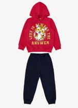 Conjunto Infantil Blusão Com Calça Rovi Kids Vermelho 3 Conjunto Infantil Blusão Com Calça Rovi Kids Vermelho 3