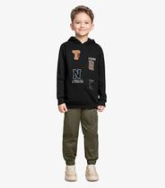 Conjunto Infantil Blusão Com Calça Trick Nick Preto