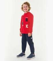 Conjunto Infantil Blusão Com Calça Trick Nick Vermelho Conjunto Infantil Blusão Com Calça Trick Nick Vermelho