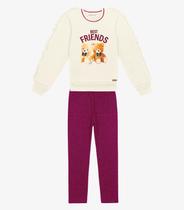 Conjunto Infantil Blusão Com Legging Trick Nick Bege