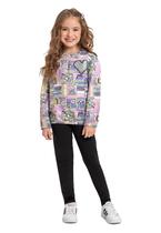 Conjunto Infantil Blusão e Legging Quimby Conjunto Infantil Blusão e Legging Quimby