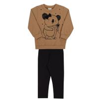 Conjunto Infantil Blusão + Legging Jaca Lelé R.45228 Conjunto Infantil Blusão + Legging Jaca Lelé R.45228