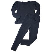 Conjunto Infantil Blusinha Manga Longa Calça Outono Inverno
