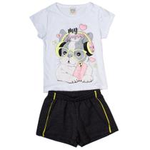 Conjunto Infantil Boca Grande Playlist Branco