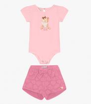 Conjunto Infantil Body com Shorts Trick Nick Rosa Conjunto Infantil Body com Shorts Trick Nick Rosa