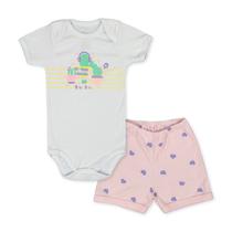 Conjunto Infantil Body Manga Curta Verão - Baby Duck