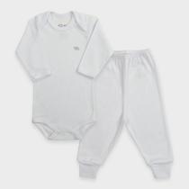 Conjunto Infantil Body Manga Longa em Malha Lisa - Baby Duck