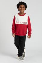 Conjunto Infantil Bordo de Moletom Eagle Team