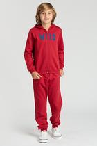 Conjunto Infantil Bordo de Moletom Wild
