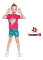 Conjunto Infantil Brandili Blusa+Shorts Rainbow Feminino 6 anos Conjunto Infantil Brandili Blusa+Shorts Rainbow Feminino 6 anos