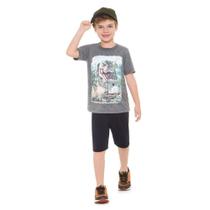 Conjunto Infantil Brandili Em Malha Dinossauro Masculino
