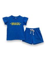 Conjunto infantil Brasil diversas frases Conjunto infantil Brasil diversas frases