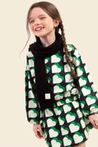 Conjunto infantil bugbee 13037cj molecotton short saia + blusão Conjunto infantil bugbee 13037cj molecotton short saia + blusão