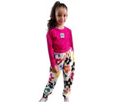 Conjunto Infantil Calça Flores YouMe