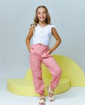Conjunto Infantil Calça Joger + Croped - Mimados