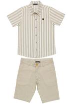 Conjunto Infantil Camisa + Bermuda Ser Garoto 6462 Conjunto Infantil Camisa + Bermuda Ser Garoto 6462