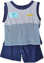 conjunto infantil camisa cavada boss + short