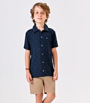 Conjunto Infantil Camisa Com Bermuda Trick Nick Azul Conjunto Infantil Camisa Com Bermuda Trick Nick Azul
