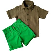 Conjunto Infantil Camisa e Bermuda Linha Top