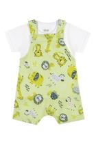 Conjunto Infantil Camisa meia Malha e Macacão Welcome Elian
