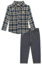 Conjunto Infantil Camisa Xadrez/Calça Skinny Luc Boo Conjunto Infantil Camisa Xadrez/Calça Skinny Luc Boo