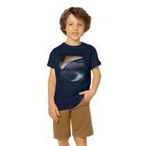 Conjunto Infantil Camiseta Azul Marinho Asa Delta e Bermuda Piquet Caramelo Milon Conjunto Infantil Camiseta Azul Marinho Asa Delta e Bermuda Piquet Caramelo Milon