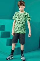 Conjunto Infantil Camiseta + Bermuda Johnny Fox 53182
