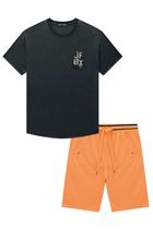 Conjunto Infantil Camiseta + Bermuda Johnny Fox 66463