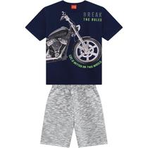 Conjunto Infantil Camiseta + Bermuda Kyly 112205 Conjunto Infantil Camiseta + Bermuda Kyly 112205