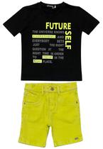 Conjunto Infantil Camiseta + Bermuda Ser Garoto 6432