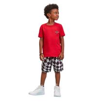Conjunto Infantil Camiseta Bermuda Tactel Personagem Carros