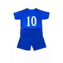 Conjunto infantil camiseta + Calção Futebol Esportivo Unissex veste 4 ao 14 Conjunto infantil camiseta + Calção Futebol Esportivo Unissex veste 4 ao 14
