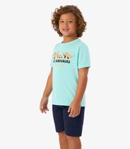 Conjunto Infantil Camiseta com Bermuda Rovi Kids Azul Conjunto Infantil Camiseta com Bermuda Rovi Kids Azul