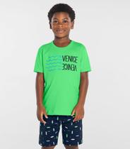 Conjunto Infantil Camiseta Com Bermuda Rovi Kids Verde