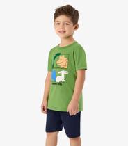 Conjunto Infantil Camiseta com Bermuda Rovi Kids Verde Conjunto Infantil Camiseta com Bermuda Rovi Kids Verde