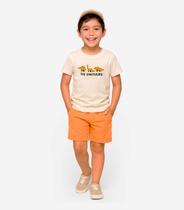 Conjunto Infantil Camiseta Com Bermuda Select Bege