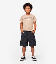 Conjunto Infantil Camiseta Com Bermuda Select Bege Conjunto Infantil Camiseta Com Bermuda Select Bege