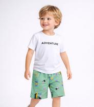 Conjunto Infantil Camiseta Com Bermuda Select Branco