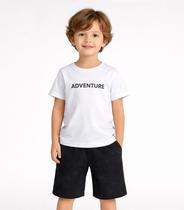 Conjunto Infantil Camiseta Com Bermuda Select Branco
