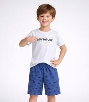 Conjunto Infantil Camiseta Com Bermuda Select Branco