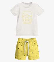 Conjunto Infantil Camiseta Com Bermuda Trick Nick Amarelo Conjunto Infantil Camiseta Com Bermuda Trick Nick Amarelo