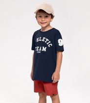 Conjunto Infantil Camiseta Com Bermuda Trick Nick Azul Conjunto Infantil Camiseta Com Bermuda Trick Nick Azul