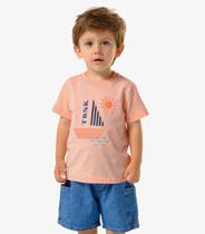 Conjunto Infantil Camiseta Com Bermuda Trick Nick Rosa